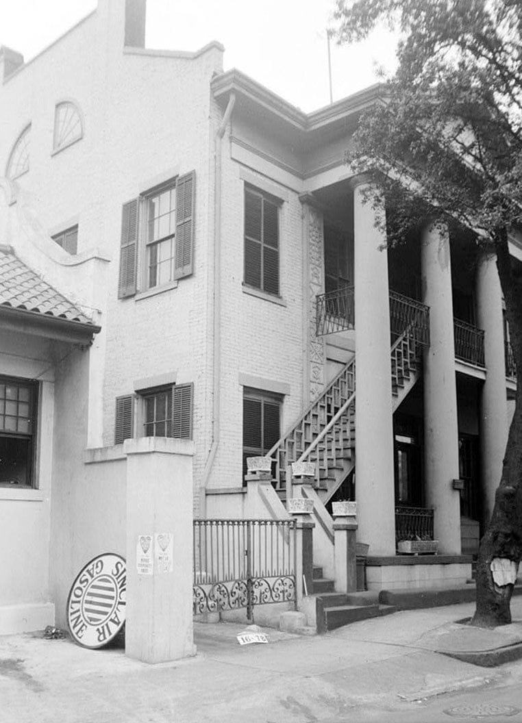 Historic Photo : Brooks House (Ironwork), 108 North Conception Street, Mobile, Mobile County, AL 2 Photograph