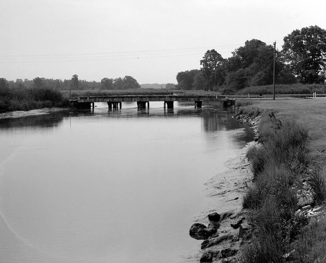 Historic Photo : Mill Creek Bridge, Spanning Mill Creek at State Route No. 6, Smyrna, Kent County, DE 9 Photograph