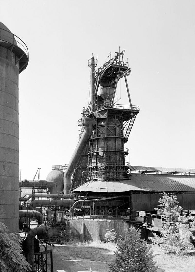 Historic Photo : Sloss-Sheffield Steel & Iron, First Avenue North Viaduct at Thirty-second Street, Birmingham, Jefferson County, AL 87 Photograph