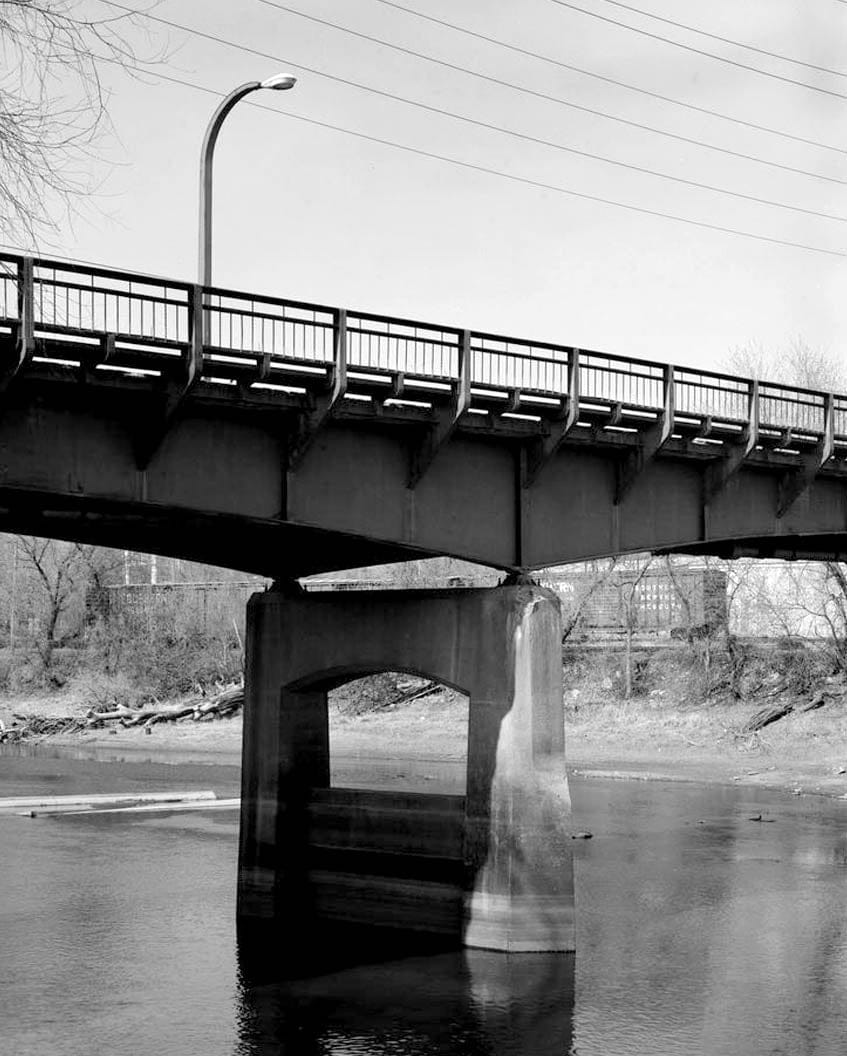 Historic Photo : Benton Street Bridge, Spanning Iowa River at Benton Street, Iowa City, Johnson County, IA 31 Photograph