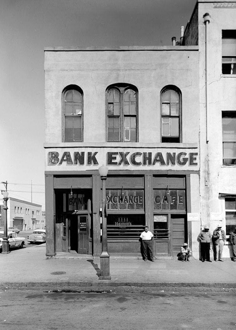 Historic Photo : Bank Exchange Building, 1030 Second Street, Sacramento, Sacramento County, CA 1 Photograph