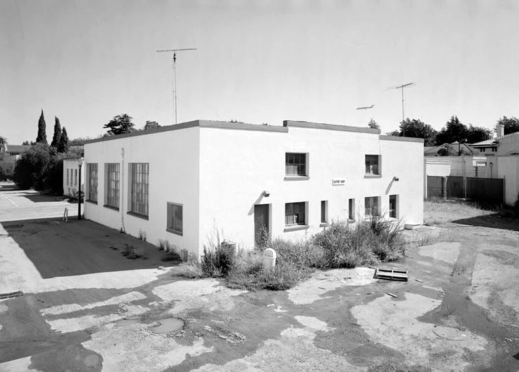 Historic Photo : Agnews State Hospital, Electrical & Plumbing Shop, Third Street between Avenues A & B, Santa Clara, Santa Clara County, CA 1 Photograph