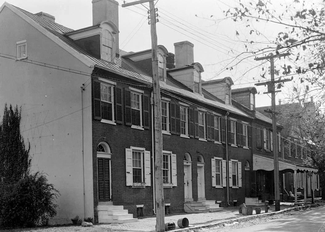 Historic Photo : 27-33 The Strand, Row Houses, New Castle, New Castle County, DE 1 Photograph