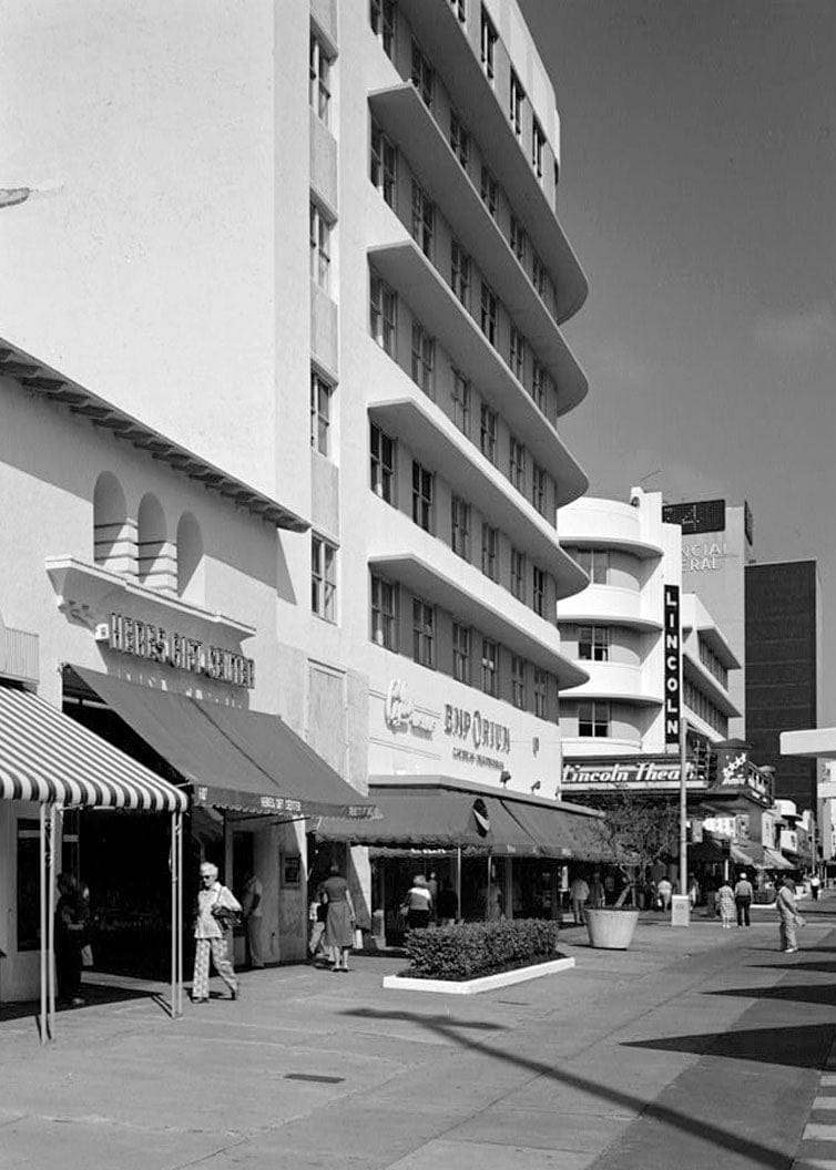 Historic Photo : Lincoln Road Mall, Miami, Miami-Dade County, FL 5 Photograph