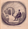 Art Print : 1872, Interior of The Pneumatic Passenger-car. - Vintage Wall Art