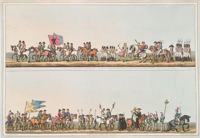Art Print : 1814, Bishop Blaize. - Vintage Wall Art