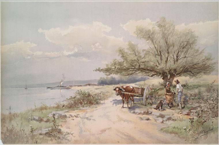 Art Print : Midday Rest, Vintage Wall Art