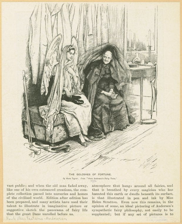 Art Print : The goloshes of Fortune. - Vintage Wall Art