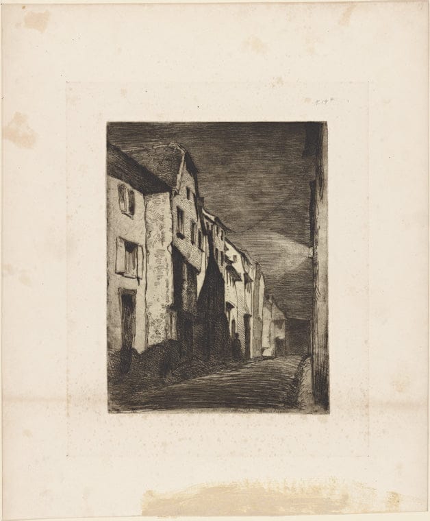 Art Print : Stokes' Grove Street Studio, 1919 - Vintage Wall Art