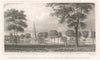 Art Print : Newhaven Connecticut, View Looking South west Across The Green, Towards Yale College. - Vintage Wall Art