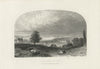 Art Print : c.1760 , New York in 1776 from The Rear of Col. Rutgers House, East River - Vintage Wall Art