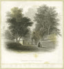 Art Print : c.1760 , Green-WOD - Entrance ot The Cemetery (from 27th Street) - Vintage Wall Art