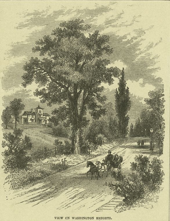Art Print : c.1760 , View on Washington Heights - Vintage Wall Art