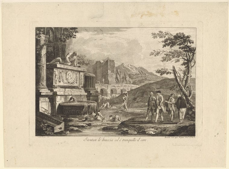 Art Print : Stentan le braccia ed e tranquillo il core, 1762 - Vintage Wall Art