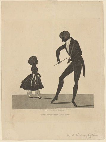 Art Print : Child Dancers, 1830 - Vintage Wall Art