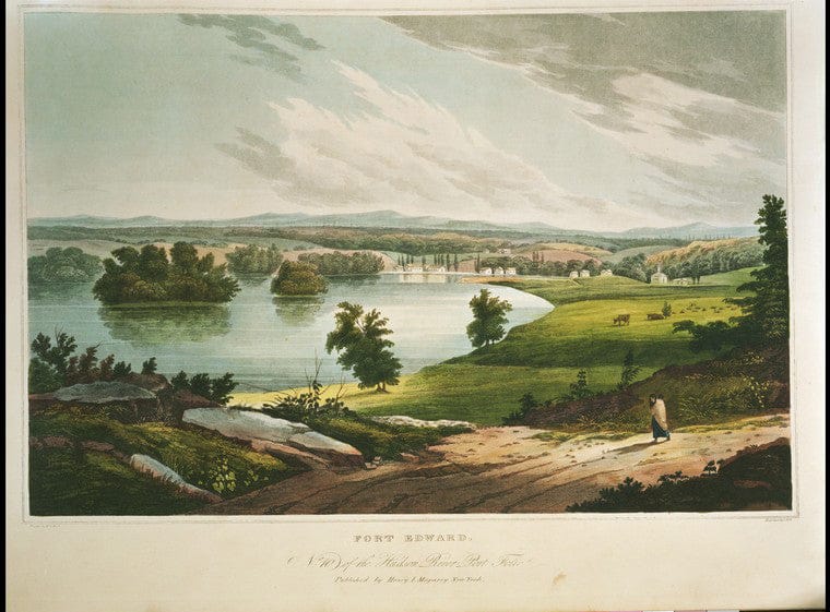 Art Print : 1820, Fort Edward. - Vintage Wall Art V2