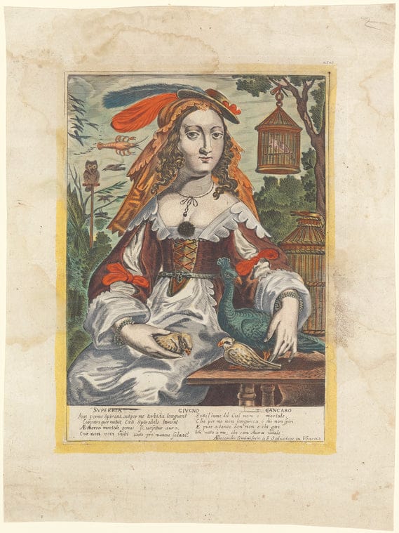 Art Print : Superbia - Giugno - Cancaro, 1600-1699 - Vintage Wall Art