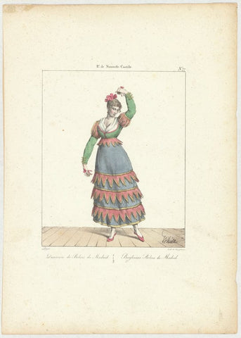 Art Print : Bolero Dancers, 1798 - Vintage Wall Art