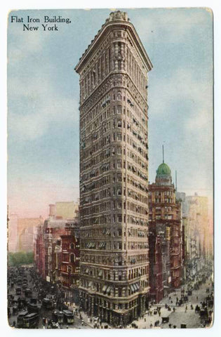 Art Print : Flat Iron Building, New York City, 1901 - Vintage Wall Art