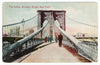 Art Print : The Cables, Brooklyn Bridge, New York, 1910 - Vintage Wall Art