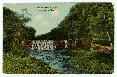 Art Print : Falls in Bronx Park, New York City, 1914 - Vintage Wall Art