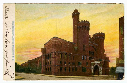 Art Print : 18th Regiment Armory, Brooklyn, N.Y, 1906 - Vintage Wall Art