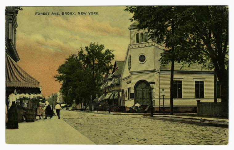 Art Print : Forest Ave, Bronx, New York, 1907 - Vintage Wall Art