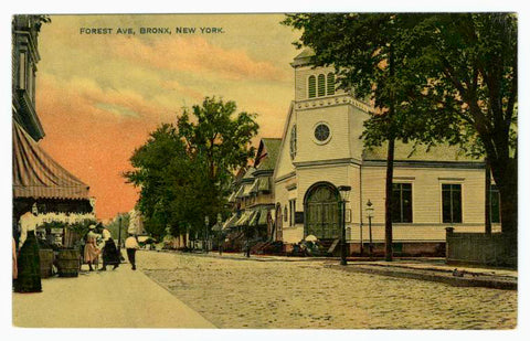 Art Print : Forest Ave, Bronx, New York, 1907 - Vintage Wall Art