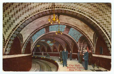 Art Print : City Hall Subway Station, New York, 1910 - Vintage Wall Art