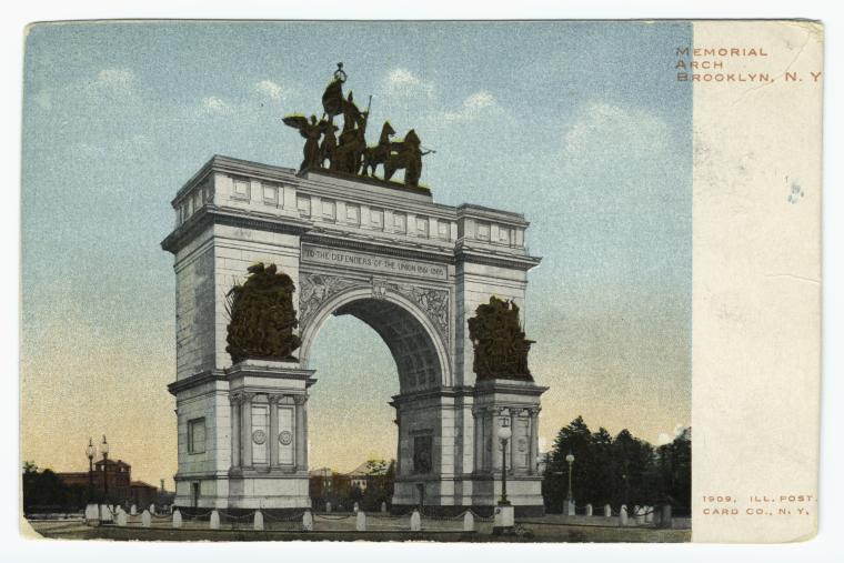 Art Print : Memorial Arch Brooklyn, N. Y, 1901 - Vintage Wall Art