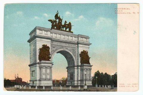 Art Print : Memorial Arch Brooklyn, N. Y, 1901 - Vintage Wall Art