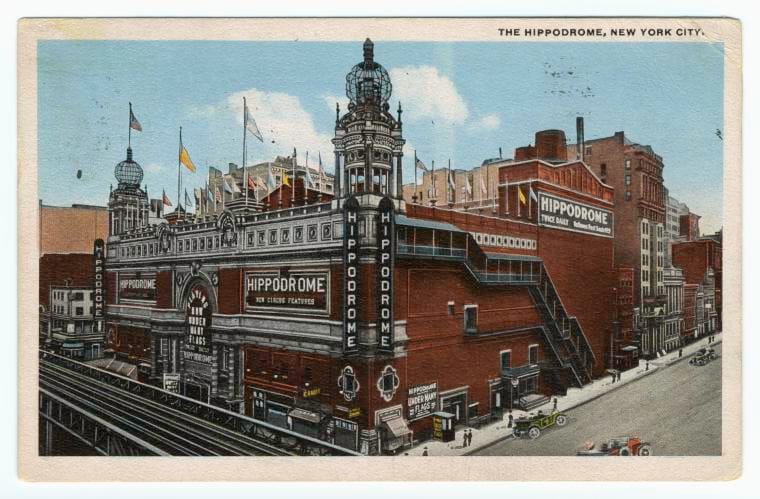 Art Print : The Hippodrome, New York City, 1915 - Vintage Wall Art