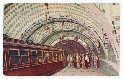 Art Print : City Hall Subway Station, New York, 1906 - Vintage Wall Art