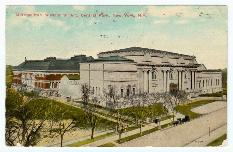 Art Print : Metropolitan Museum of Art, Central Park, New York, N.Y, 1910 - Vintage Wall Art