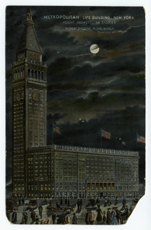 Art Print : Metropolitan Life Building, 1911 - Vintage Wall Art