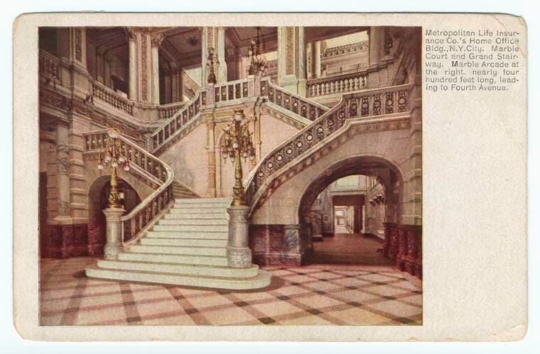 Art Print : Metropolitan Life Insurance Co.'s Home Office BLDG, N.Y. City, 1911 - Vintage Wall Art