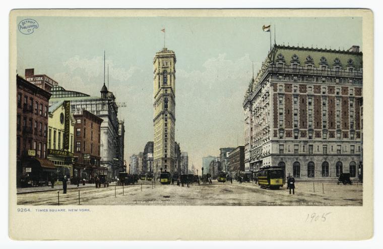 Art Print : Times Square, New York City, 1918 - Vintage Wall Art