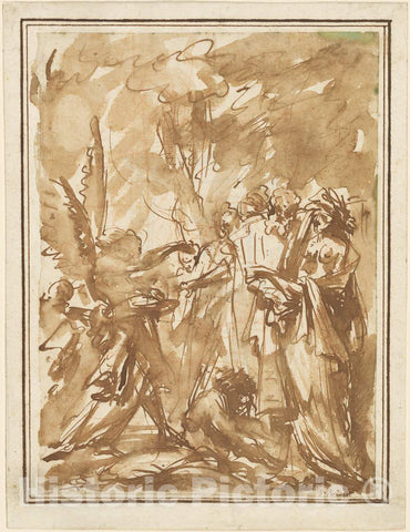 Art Print : Giovanni Battista Piranesi, Scherzo with Antique Figures, c.1745 - Vintage Wall Art