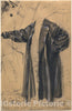 Art Print : Adolph Menzel, The Waterproof Coat of General Moltke, 1871 - Vintage Wall Art