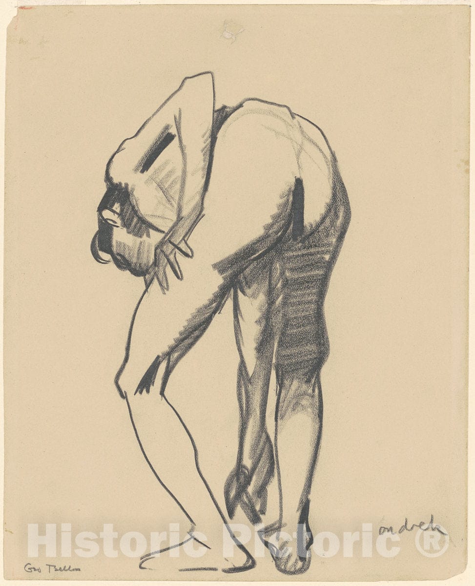 Art Print : George Bellows, Study for Riverfront No. 1, c. 1915 - Vintage Wall Art