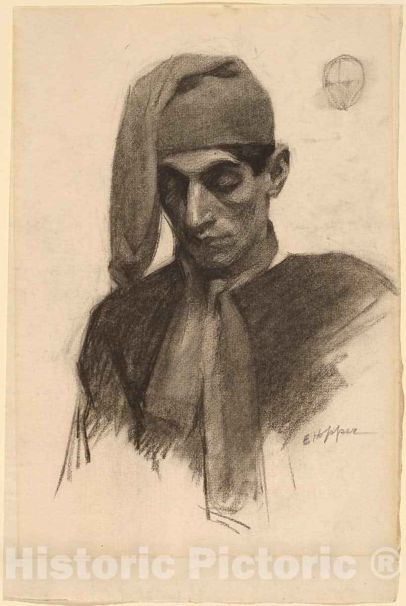 Art Print : Edward Hopper, Jimmy Corsini, c. 1901 - Vintage Wall Art