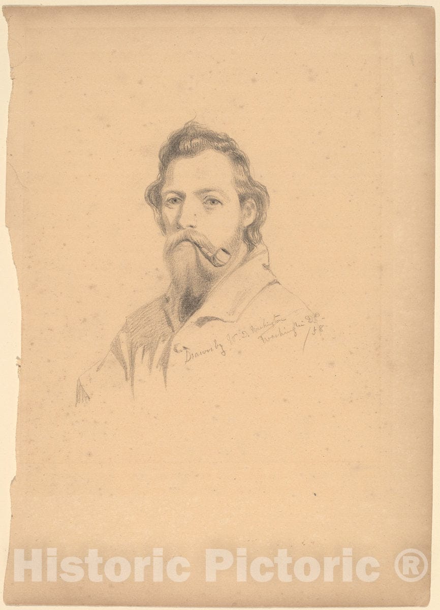 Art Print : William de Hartburn Washington, J.Q.A. Ward, c. 1858 - Vintage Wall Art