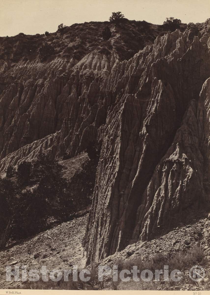 Art Print : William Bell, Rain Sculpture, Salt Creek Canon, Utah, 1872 - Vintage Wall Art