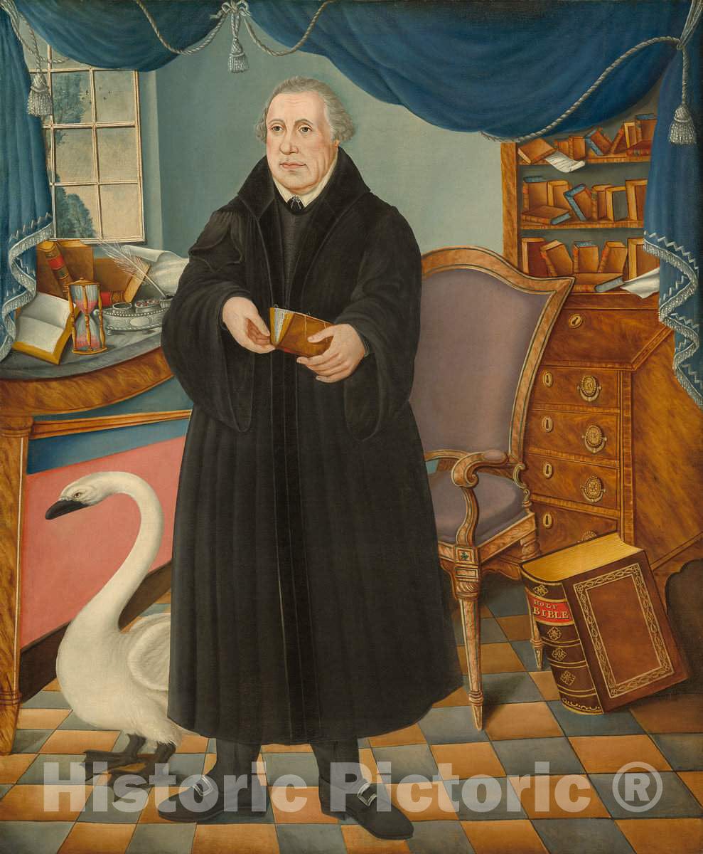 Art Print : Frederick Kemmelmeyer, Martin Luther, c. 1800 - Vintage Wall Art
