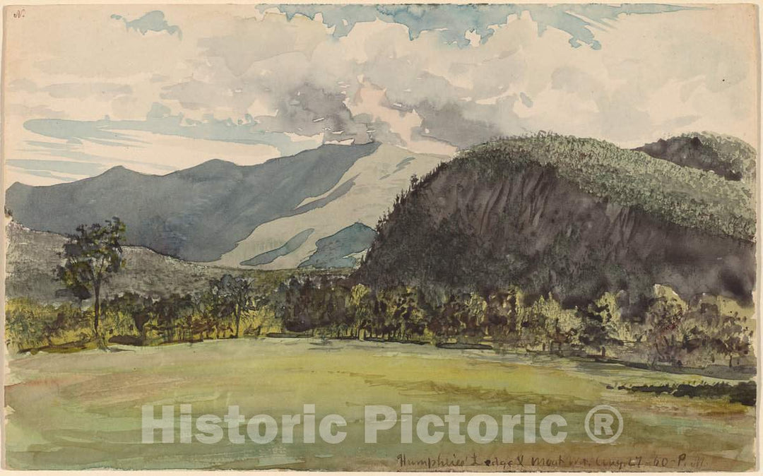 Art Print : Charles de Wolf Brownell, Humphrey's Ledge, 1860 - Vintage Wall Art