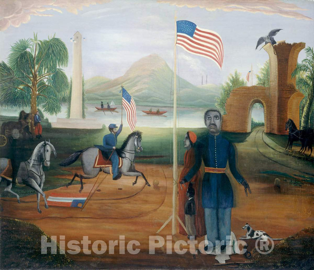 Art Print : Allegory of Freedom, 1863 or After - Vintage Wall Art
