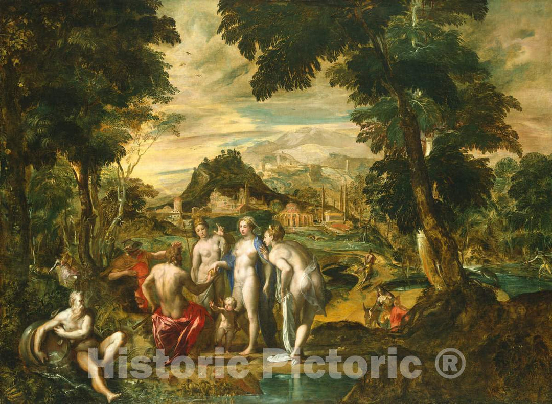 Art Print : Giovanni Sons, The Judgment of Paris, Late 16th Century - Vintage Wall Art