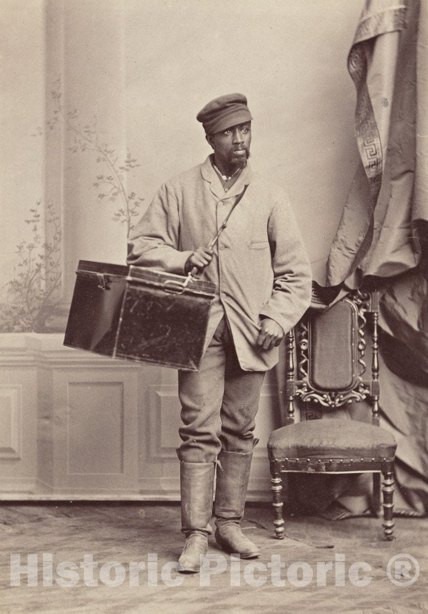 Art Print : George K. Warren, Portrait of a Man [Verso], c. 1869 - Vintage Wall Art