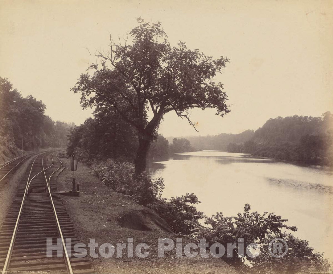 Art Print : William H. Rau, The Lehigh, at Turkey Run, c. 1895 - Vintage Wall Art