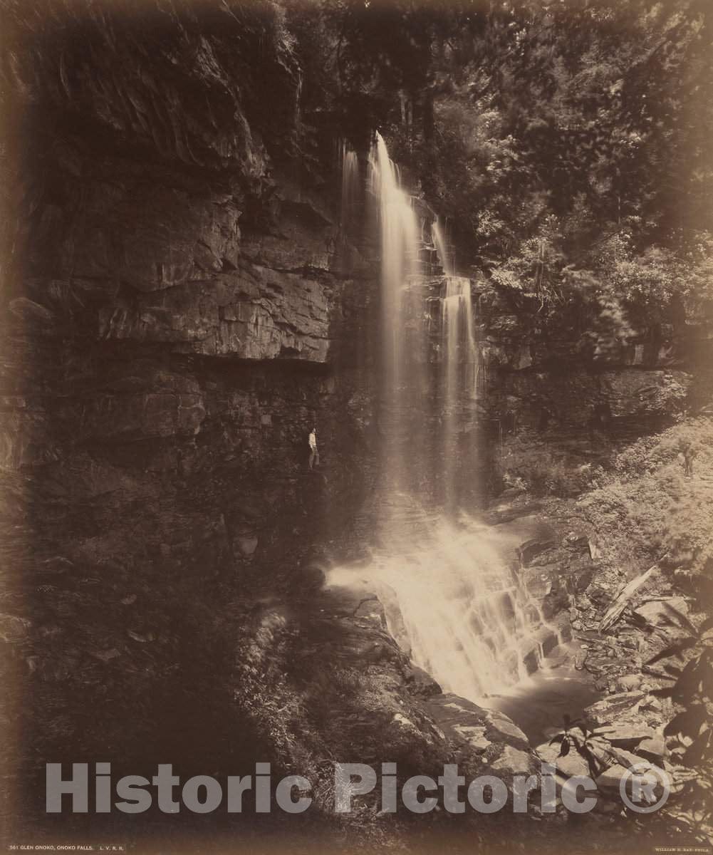 Art Print : William H. Rau, Glen Onoko, Onoko Falls, c. 1895 - Vintage Wall Art